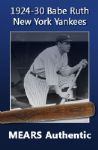 1924-30 Babe Ruth Zinn Beck Diamond Ace 100 Professional Model Game Bat (MEARS Authentic)