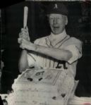 1945-54 Connie Mack Philadelphia Athletics "St. Petersburg Times" Original Photos ("St. Petersburg" Hologram/MEARS LOA) - Lot of 16
