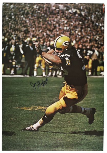 1960s Jim Grabowski Green Bay Packers Signed 24" x 36" Poster (MEARS Auction LOA)
