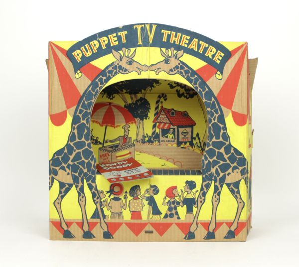 1950s Howdy Doody Puppet TV Theater 19 1/2" x 30" Still Working & Perfect For Hand Puppets