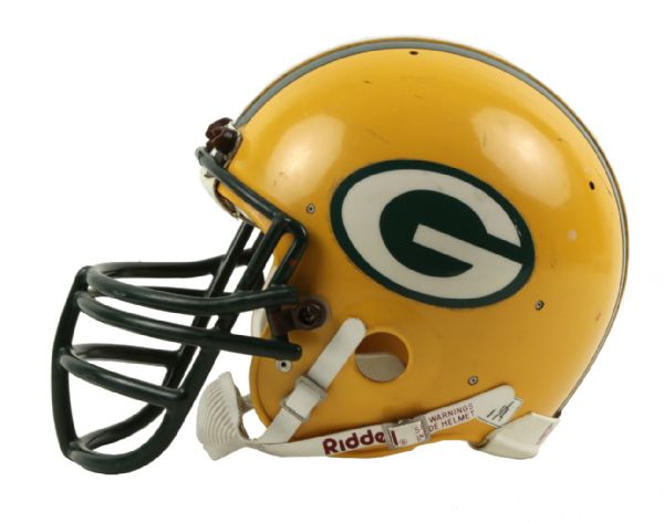 1984-85 Daryll Jones Green Bay Packers Game Worn Helmet -Solid Use (MEARS Auction LOA)