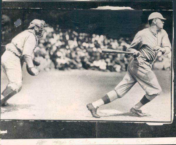 1920s-30s Babe Ruth Boston Red Sox New York Yankees "Boston Herald Archives" Original Photos (Boston Herald Hologram/MEARS LOA) - Lot of 2