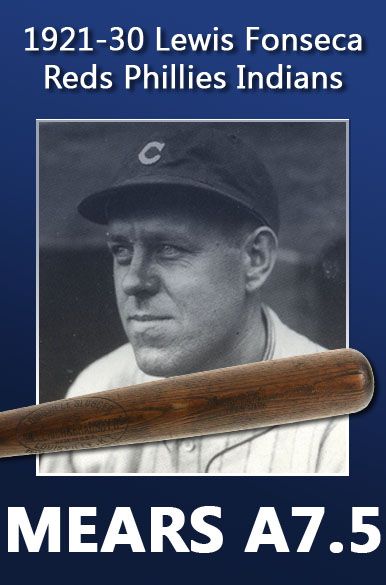 1921-30 Lewis Fonseca H&B Louisville Slugger Professional Model Game Used Bat (MEARS A7.5)