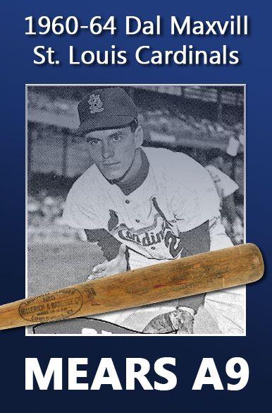 1960-64 Dal Maxvill St. Louis Cardinals H&B Louisville Slugger Professional Model Game Bat (MEARS A9)