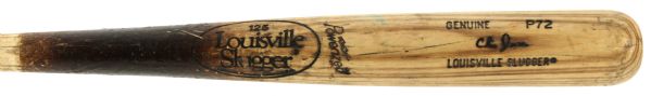 1986-89 Chris Jones Minor League Louisville Slugger Professional Model Game Bat (MEARS Auction LOA)