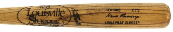 1980-82 Dave Revering Louisville Slugger Professional Model Game Bat (MEARS Auction LOA)