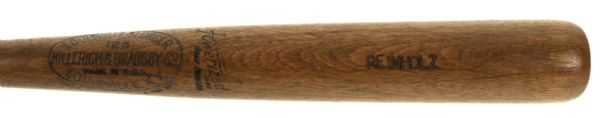 1932 Art Reinholz H&B Louisville Slugger Professional Model Side Written Game Bat - Member of 1928 Indians (MEARS A9)