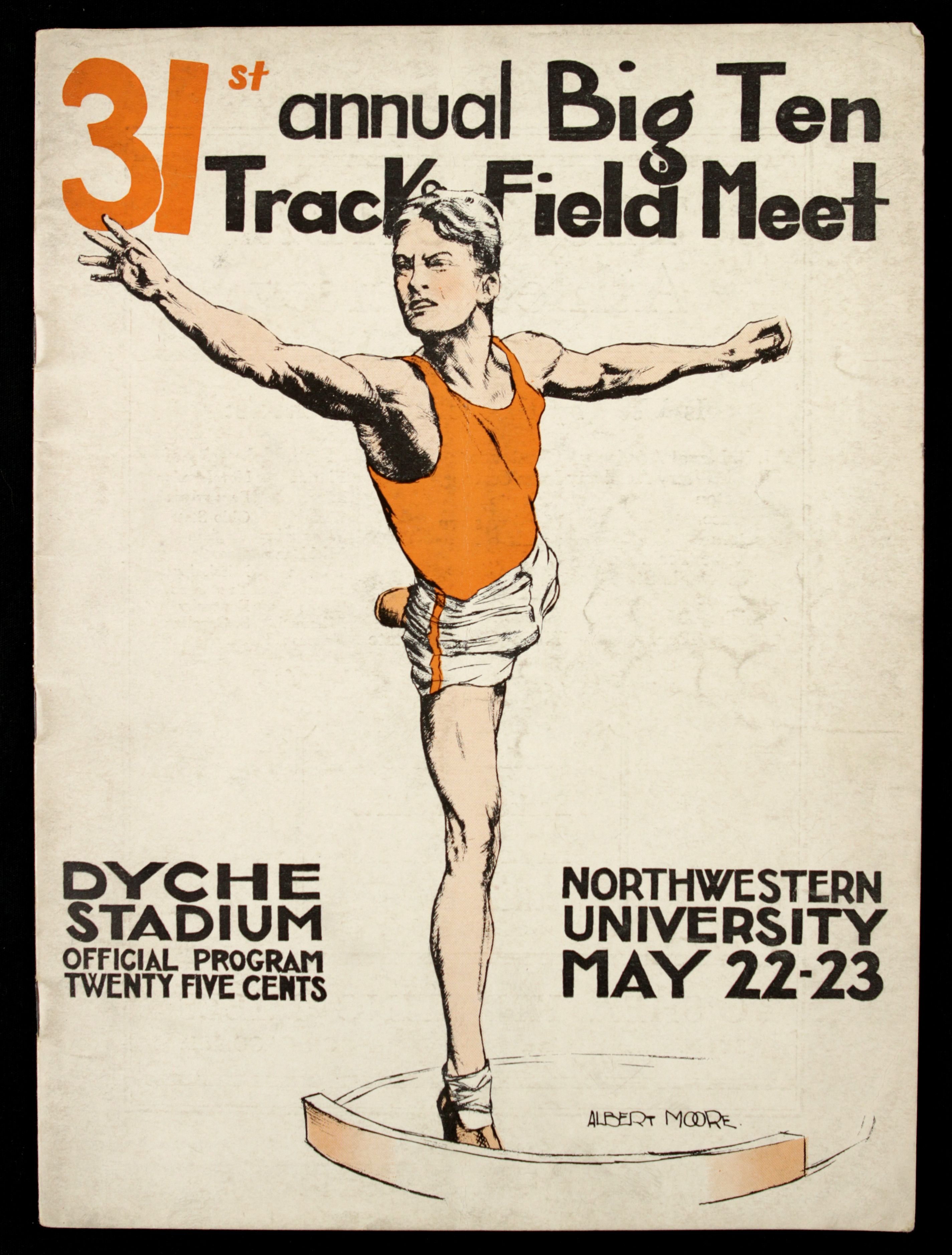 Lot Detail 193031 Track & Field Program Lot of 2 Incl. Big 10