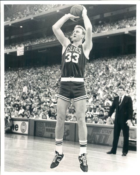 1988 Larry Bird Boston Celtics "TSN Collection Archives" Original 8" x 10" Photo (Sporting News Collection Hologram/MEARS Photo LOA)