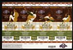 2011 Milwaukee Brewers Post Season Ticket Sheet & Phantom World Series Ticket - Sheet of 11