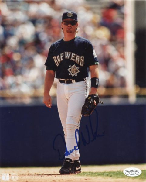 1990s David Nilsson Milwaukee Brewers Signed 8" x 10" Photo - JSA Sticker 