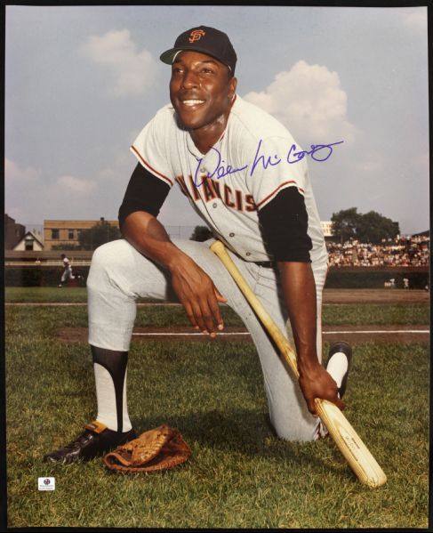 1990s Willie McCovey San Francisco Giants Signed 16" x 20" Photo - MEARS Auction LOA