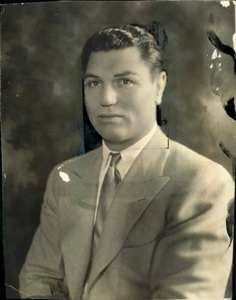 1928 Jack Dempsey Heavyweight Champion "Boston Herald Archives" Original 7" x 9" Photo (Boston Herald Hologram/MEARS LOA)