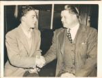 1940s Jimmie Foxx with Fan "TSN Collection Archives" Original 6" x 8" Photo (Sporting News Collection Hologram/MEARS Photo LOA)