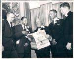 1959 Ernie Banks Frank Howard Bob Turley Archie Moore "TSN Collection Archives" Original 8" x 10" Photo (Sporting News Collection Hologram/MEARS Photo LOA)