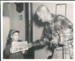 1959 Zack Wheat Brooklyn Dodgers With Grandson  "TSN Collection Archives" Original 8" x 10" Photo (Sporting News Collection Hologram/MEARS Photo LOA)