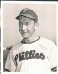 1946-53 Eddie Waitkus Philadelphia Phillies  TSN Collection Archives Original 8 x 10 Photo - Lot of 3 (Sporting News Collection Hologram/MEARS Photo LOA)