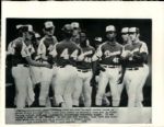 1972 Hank Aaron HR 659 Atlanta Braves "Boston Herald Collection Archives" Original 7" x 9" Photo (Boston Herald Archives Hologram/MEARS Photo LOA)
