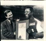 1973 Hank Aaron Atlanta Braves "Boston Herald Collection Archives" Original 7" x 7.5" Photo (BH Hologram/MEARS LOA)