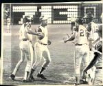 1973 Hank Aaron Atlanta Braves "Boston Herald Collection Archives" Original 8 3/4" x 7 1/4" Photo Homer #713 (BH Hologram/MEARS LOA)