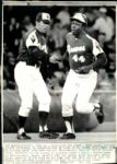 1972 Hank Aaron Grand Slam Home Run Atlanta Braves "Boston Herald Collection Archives" Original 7.5" x 10" Photo (BH Hologram/MEARS LOA)