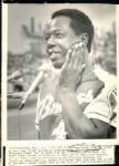 1973 Hank Aaron Atlanta Braves "Boston Herald Collection Archives" Original 7.5" x 10" Photo (BH Hologram/MEARS LOA)
