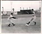 1957 Phil Rizzuto Jerry Coleman New York Yankees "TSN Collection Archives" Original 8" x 10" Photo (Sporting News Collection Hologram/MEARS LOA)