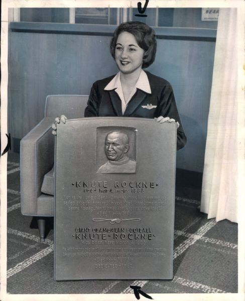 1962-69 Knute Rockne & Grandson "TSN Collection Archives" Original Photos (Sporting News Collection Hologram/MEARS LOA) - Lot of 2