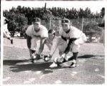 1960 Frank Howard Gil Hodges & Gil Hidges Jr. Los Angeles Dodgers "TSN Collection Archives" Original 8" x 10" Photo (Sporting News Collection Hologram/MEARS LOA)