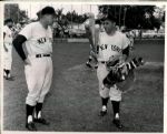1961 Yogi Berra Ralph Houk New York Yankees "TSN Collection Archives" Original 8" x 10" Photo (Sporting News Collection Hologram/MEARS LOA)