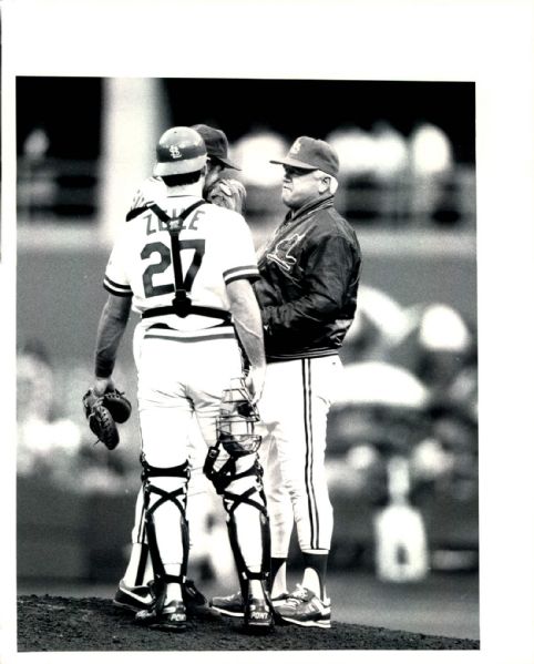 1981-90 Whitey Herzog St. Louis Cardinals "TSN Collection Archives" Original 8" x 10" Photos (Sporting News Collection Hologram/MEARS LOA) - Lot of 4