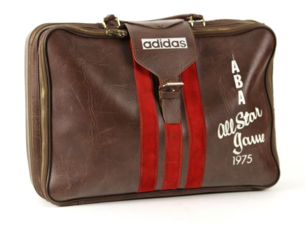 1975 ABA All Star Game Personal Leather Suitcase - Made By Adidas 