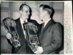 1962 Warren Spahn Whitey Ford Milwaukee Braves NY Yankees "Boston Herald Collection Archives" Original 7" x 9" Photo (BH Hologram/MEARS LOA)