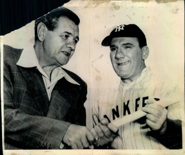 1947-48 Babe Ruth New York Yankees "Boston Herald Collection Archives" Original Photos (BH Hologram/MEARS LOA) - Lot of 4