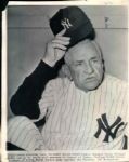 1954-65 Casey Stengel New York Yankees Boston Herald Collection Archives Original Photos (BH Hologram/MEARS LOA) - Lot of 9