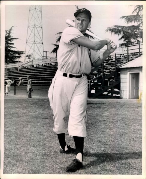 1952 Ralph Kiner Pittsburgh Pirates "TSN Collection Archives" Original 8" x 10" Photo (Sporting News Collection Hologram/MEARS LOA)