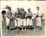 1929 Walter Hagen Leo Diegel Gene Sarazen Johnny Farrell "TSN Collection Archives" Original 8" x 10" Photo (Sporting News Collection Hologram/MEARS LOA)