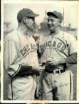 1938 Gabby Hartnett Bill Lee Chicago Cubs "TSN Collection Archives" Original 6.5" x 8.5" Photo (Sporting News Collection Hologram/MEARS LOA)