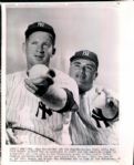 1961 Whitey Ford & Luis Arroyo New York Yankees "Boston Herald Collection Archives" Original 8" x 10" Photo (BH Hologram/MEARS LOA)