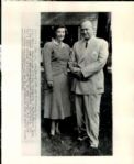 1949 Ty Cobb Detroit Tigers  "Seattle Times Archives" Original 8" x 10" Photo (Seattle Times Hologram/MEARS LOA)