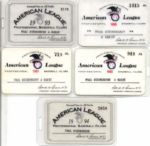 1990-94 American League Season Pass - For Admission To All Games