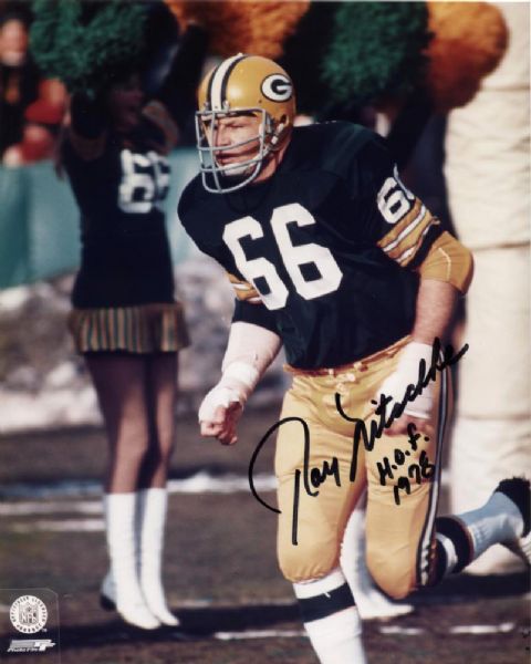 1990s Ray Nitschke Green Bay Packers Signed 8" x 10" Photo - JSA