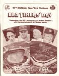 1973 New York Yankees Old Timers Day Signed Program w/Gale Sayers & Ron Johnson Sigantures - JSA 