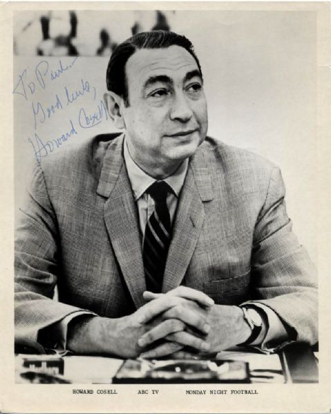 1980s Howard Cosell Monday Night Football Signed 8" x 10" Photo - JSA 