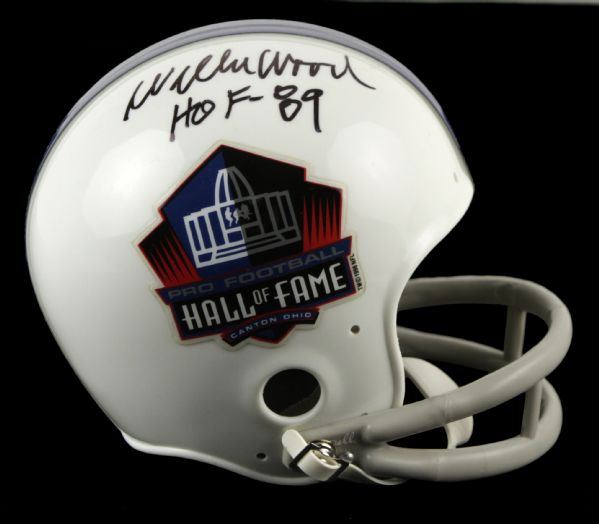 1990s Willie Wood Green Bay Packers Signed HOF Mini-Helmet - JSA 