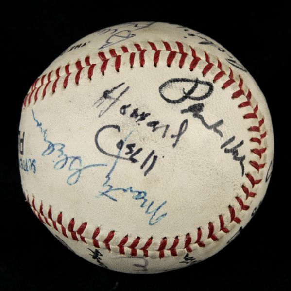 1973 Multi Signed Baseball w/13 Sigs. Incl. Howard Cosell Gale Sayers - JSA