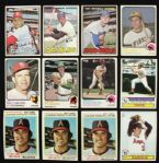1958-79 Topps Card Collection of 65 Cards - Pete Rose Thurman Munson Don Drysdale Nolan Ryan -