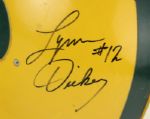1984-85 Lynn Dickey Green Bay Packers Game Worn Signed Helmet (Scott Waters/MEARS LOA/JSA)