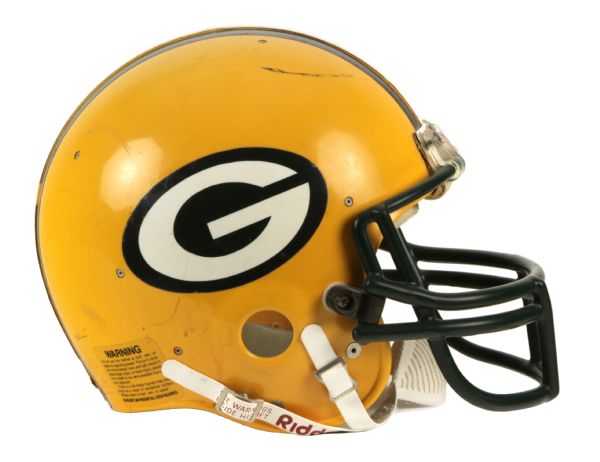 1983 Mike McCoy Green Bay Packers Game Worn Signed Helmet (Scott Waters/MEARS LOA/JSA)