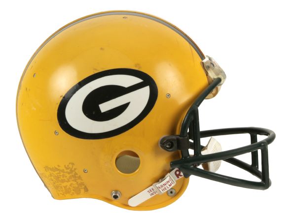 1981-84 James Lofton Green Bay Packers Game Worn Signed Helmet (Scott Waters/MEARS LOA/JSA)